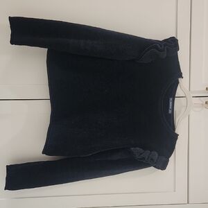 ZARA Sweater with Ruffle Sleeves Detail